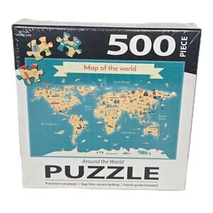 Turner Photographic Around The World 500-Piece Puzzle Eiffel Tower Big Ben Hobby